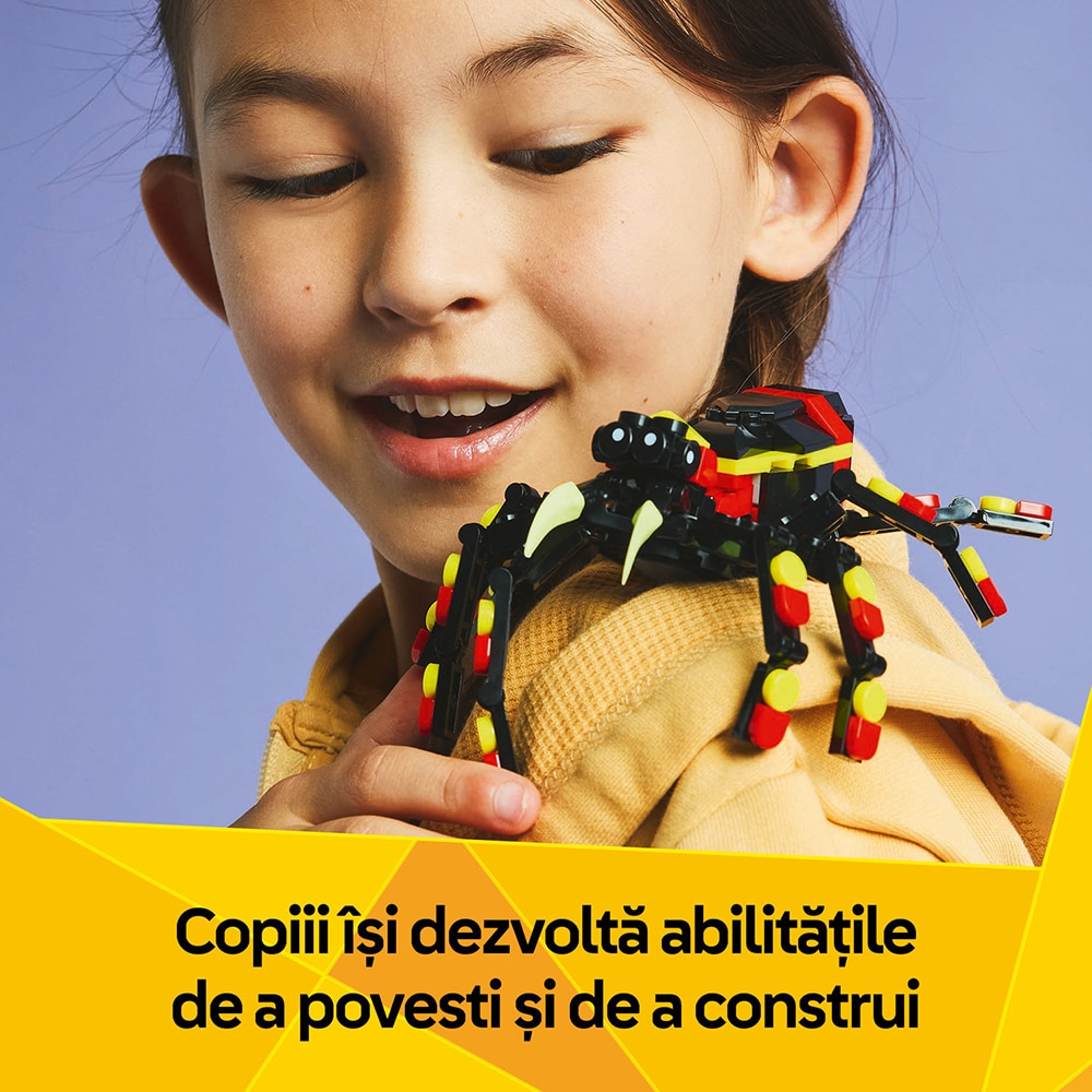 LEGO Creator 3in1: Animal salbatic - Paianjen surprinzator 31159, 7 ani+, 153 piese