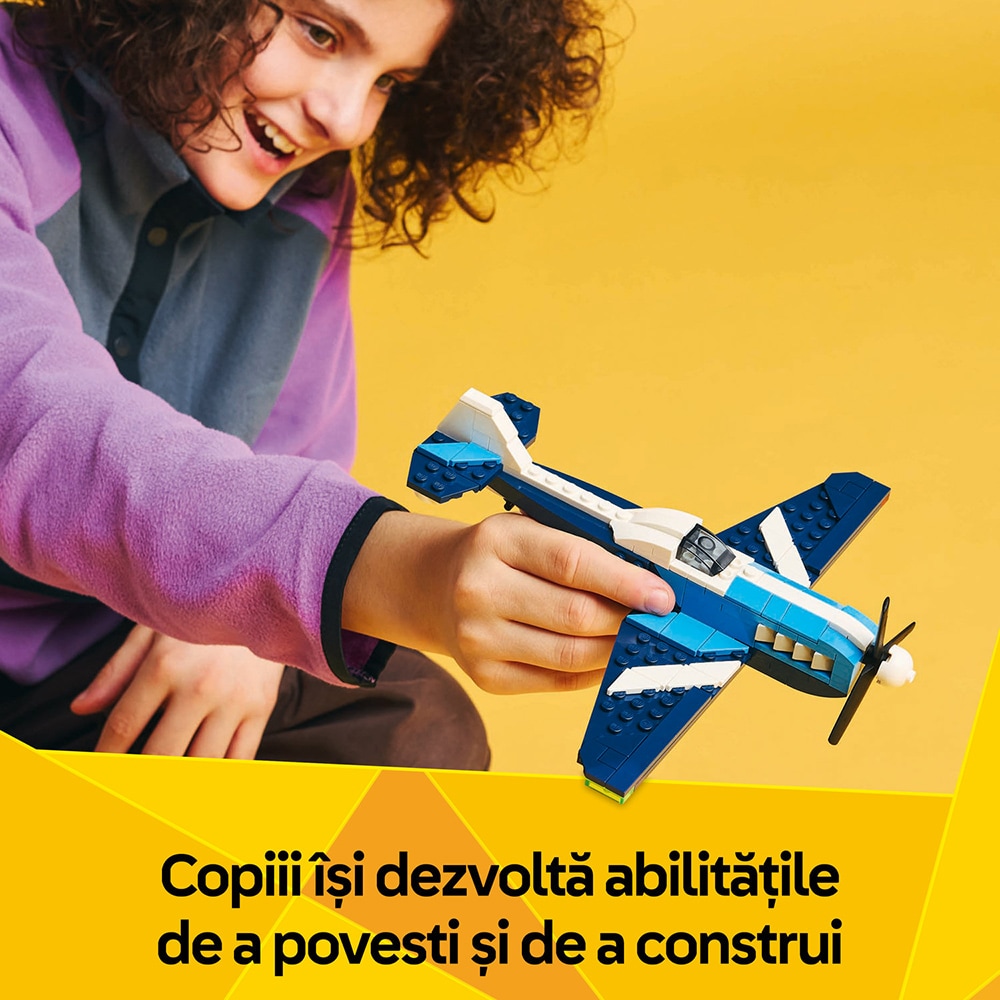 LEGO Creator 3in1: Aparat de zbor - Avion de curse 31160, 7 ani+, 178 piese