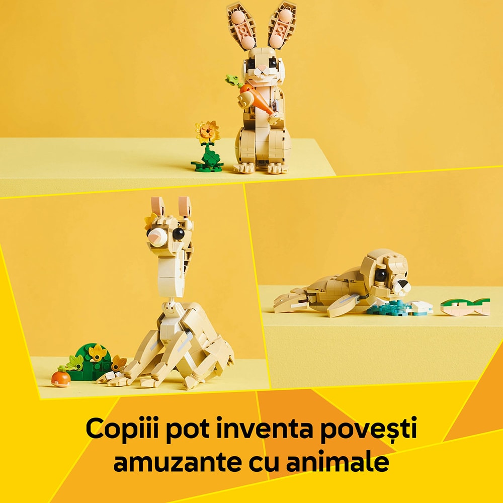 LEGO Creator 3in1: Iepuras dragalas 31162, 8 ani+, 326 piese