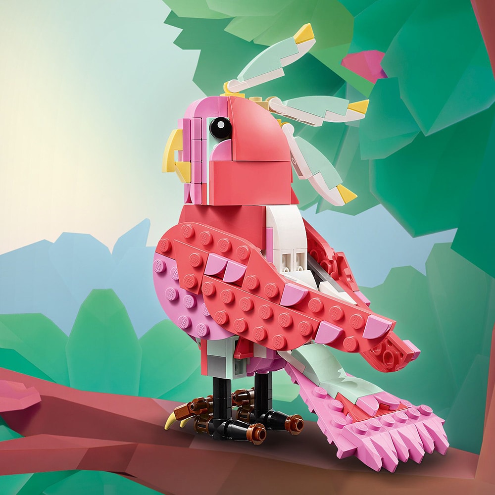 LEGO Creator 3in1: Animale salbatice - Flamingo roz 31170, 8 ani+, 288 piese