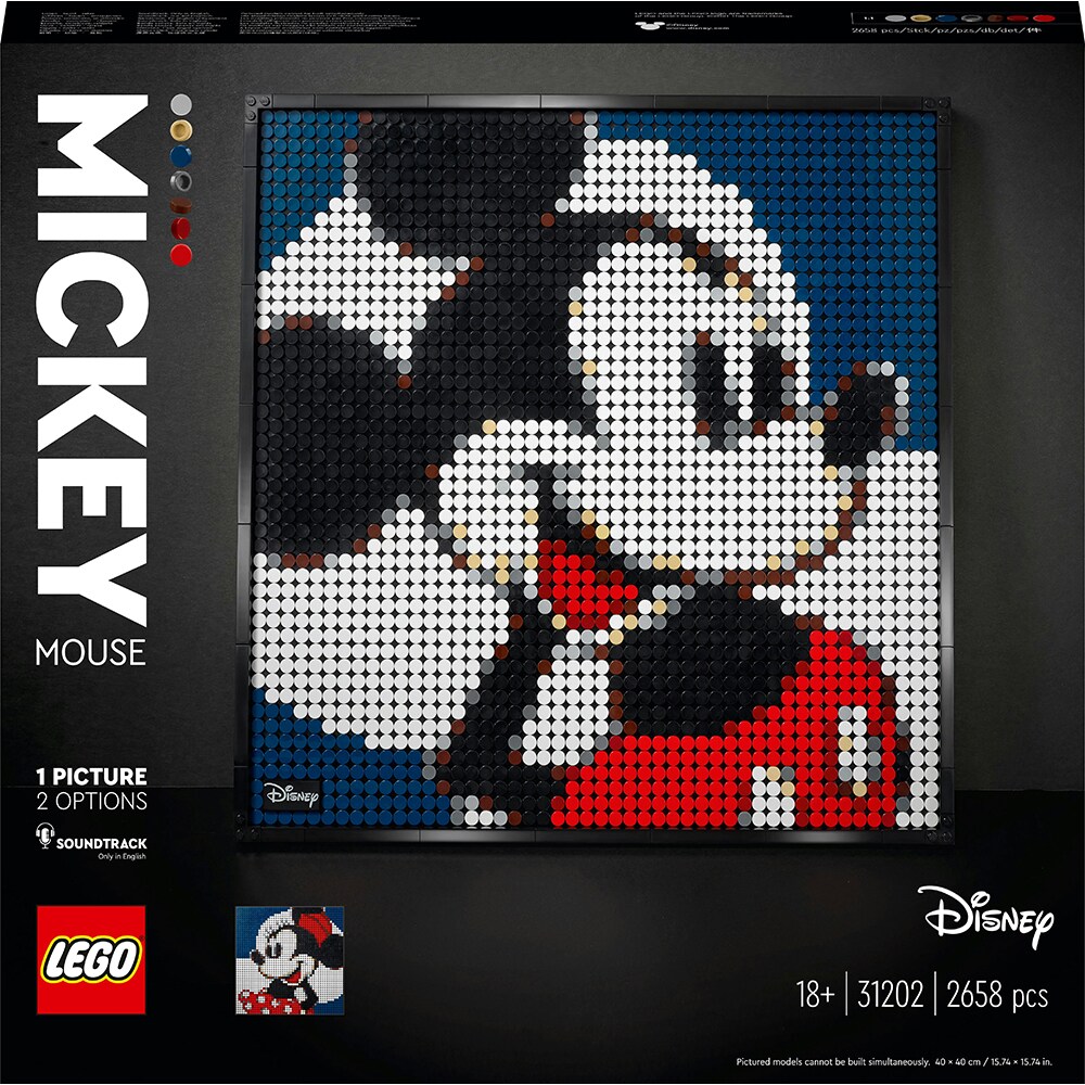 LEGO Art: Disney's Mickey Mouse 31202, 18 ani+, 2658 piese
