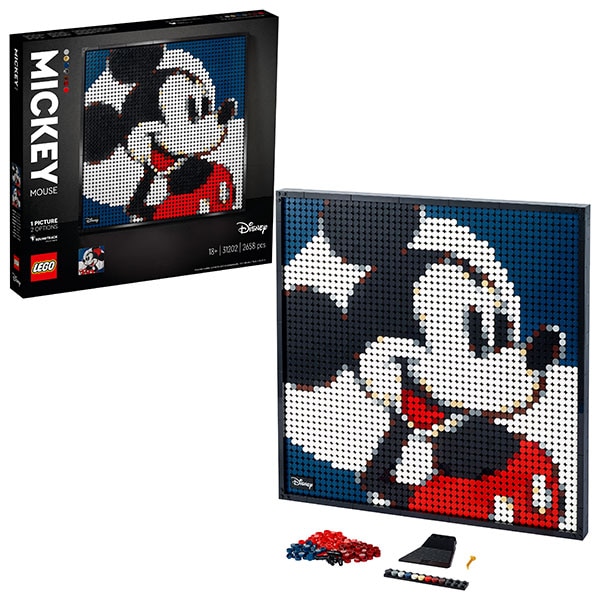 LEGO Art: Disney's Mickey Mouse 31202, 18 ani+, 2658 piese