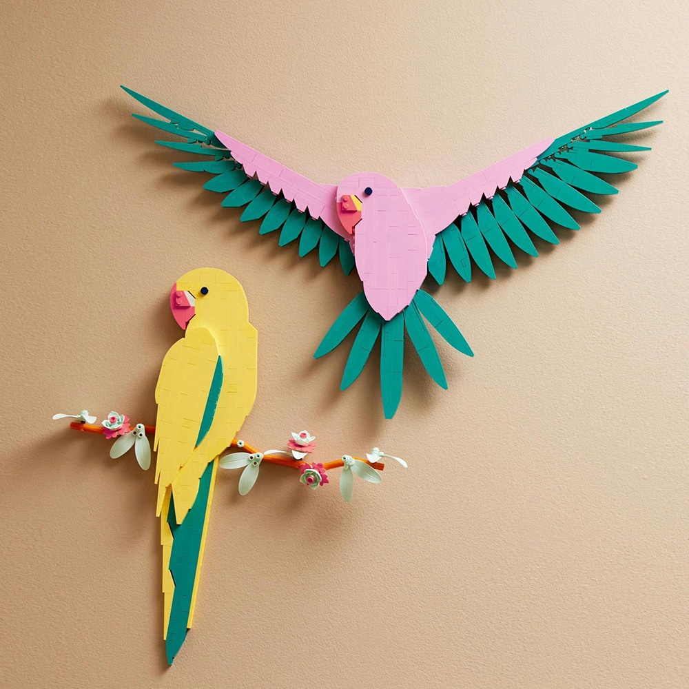 LEGO Art: Colectia de fauna - Papagali Ara 31211, 18 ani+, 644 piese