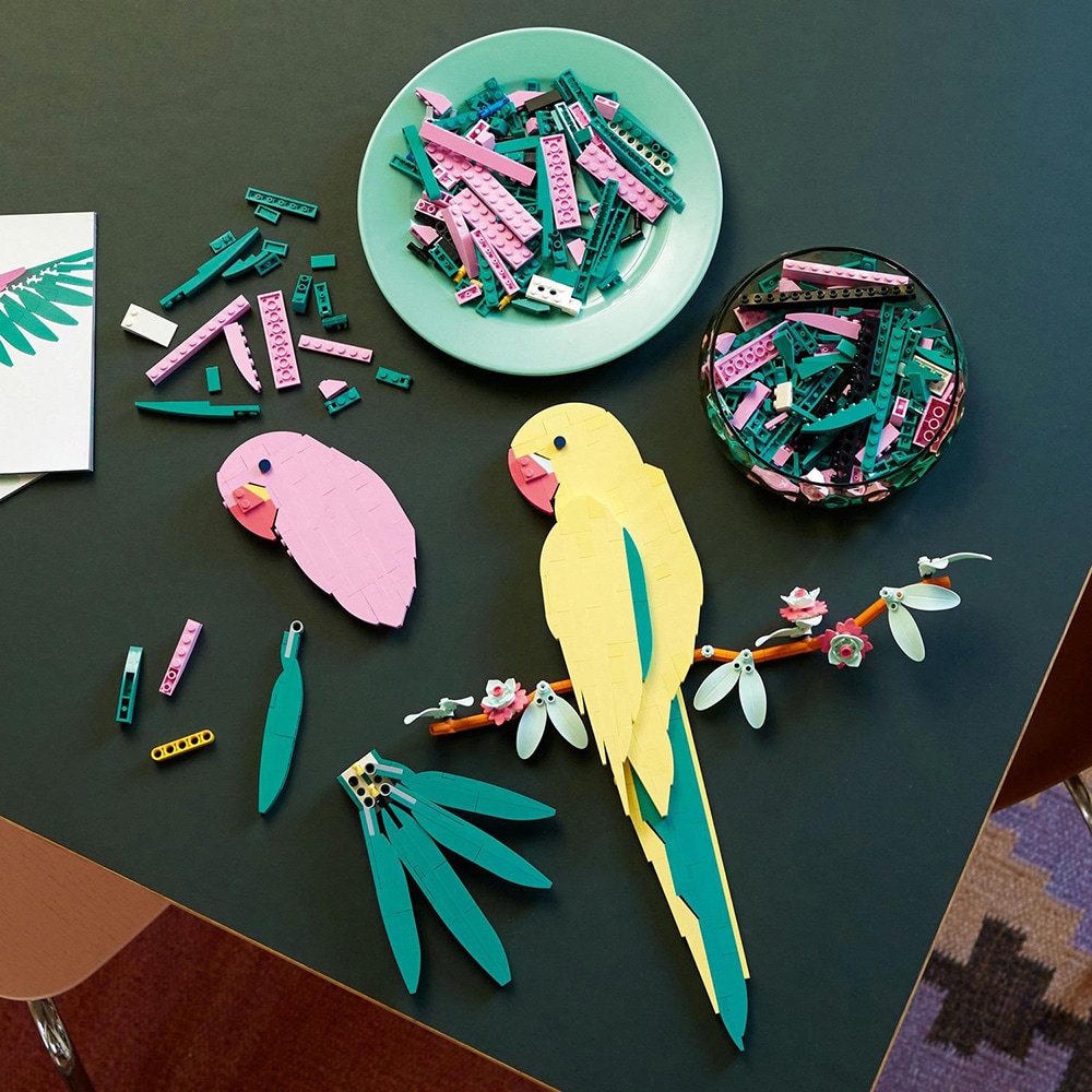 LEGO Art: Colectia de fauna - Papagali Ara 31211, 18 ani+, 644 piese