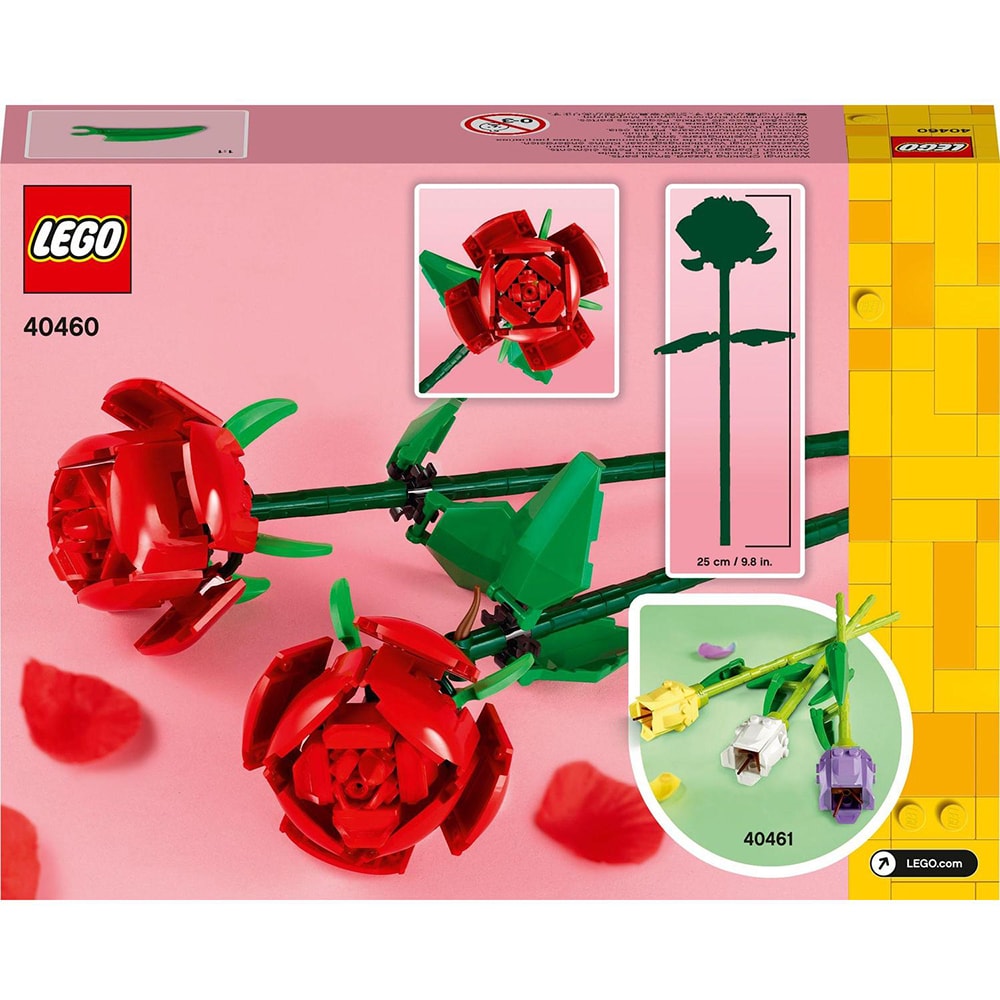 LEGO Botanicals: Trandafiri 40460, 8 ani+, 120 piese