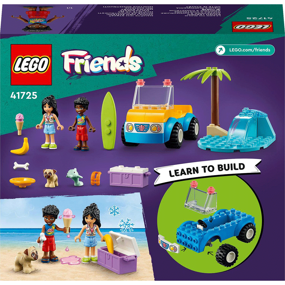 LEGO Friends: Distractie pe plaja in buggy 41725, 4 ani+, 61 piese