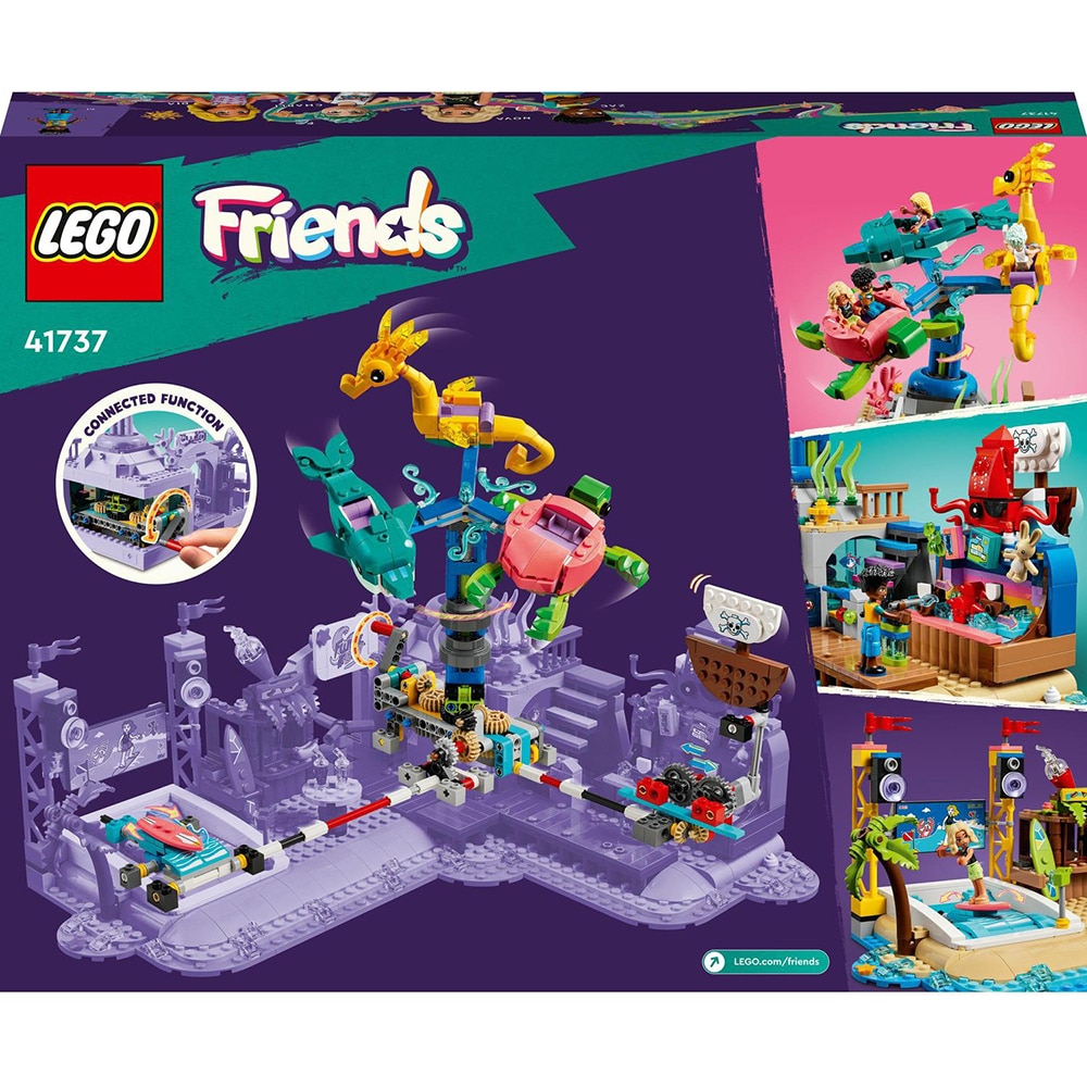 LEGO Friends: Parc de distractii pe plaja 41737, 12 ani+, 1348 piese