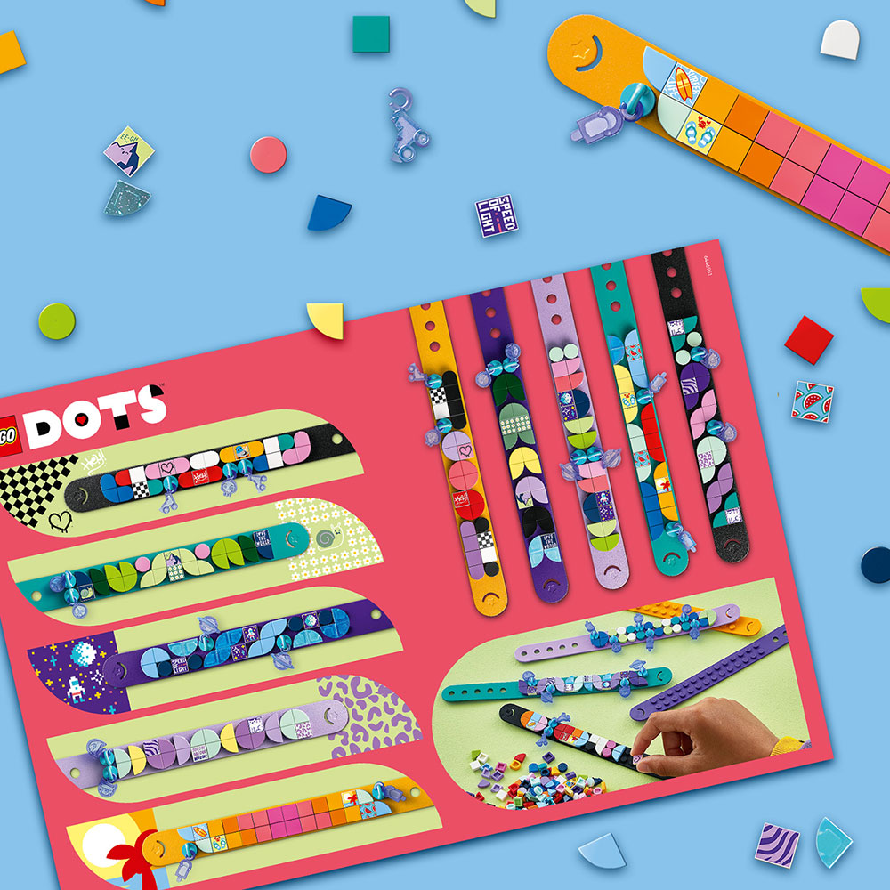 LEGO Dots: Megapachet Designer de bratari 41807, 6 ani+, 388 piese