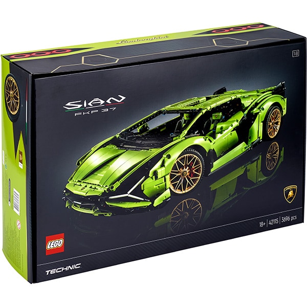 LEGO Technic: Lamborghini Sian FKP 37 42115, 18 ani+, 3696 piese