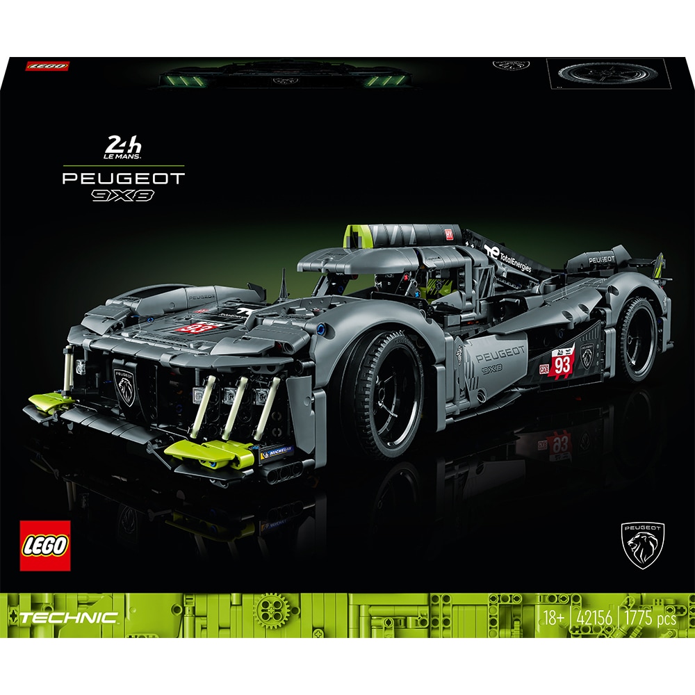LEGO Technic: Peugeot Le Mans Hybrid Hypercar 42156, 18 ani+, 1775 piese