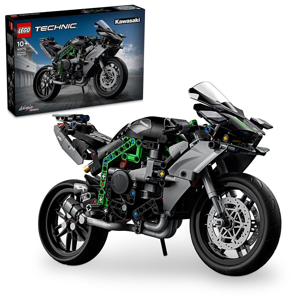 LEGO Technic: Motocicleta Kawasaki Ninja H2R 42170, 10 ani+, 643 piese
