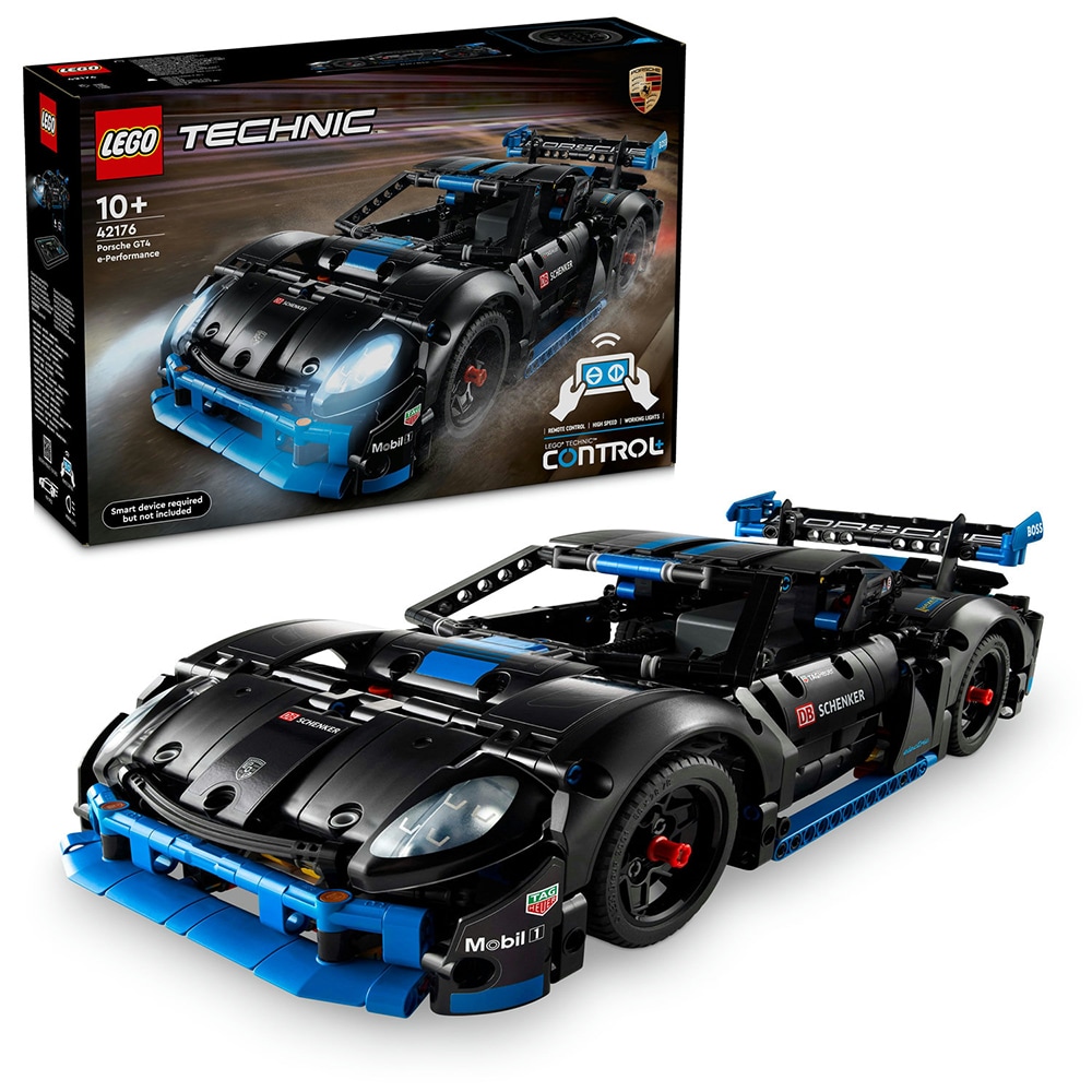 LEGO Technic: Masina de curse Porsche GT4 e-Performance 42176, 10 ani+, 838 piese