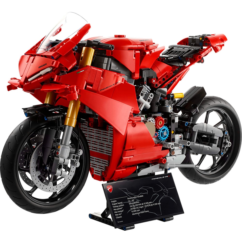 LEGO Technic: Motocicleta Ducati Panigale V4 S 42202, 18 ani+, 1603 piese