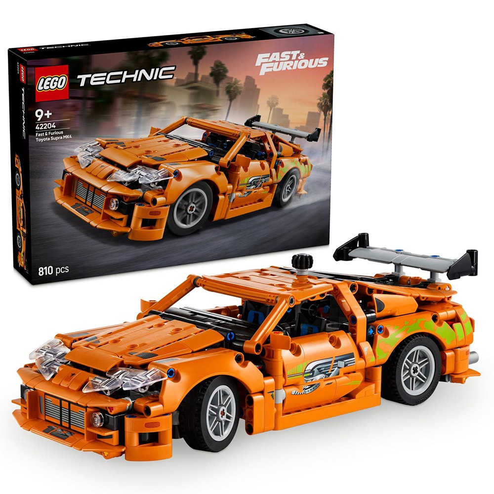 LEGO Technic:  Fast and Furious Toyota Supra MK4 42204, 8 ani+, 810 piese