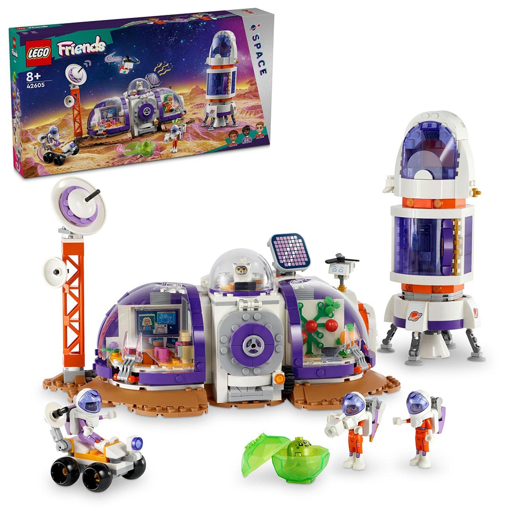 LEGO Friends: Baza spatiala si racheta pe Marte 42605, 8 ani+, 981 piese