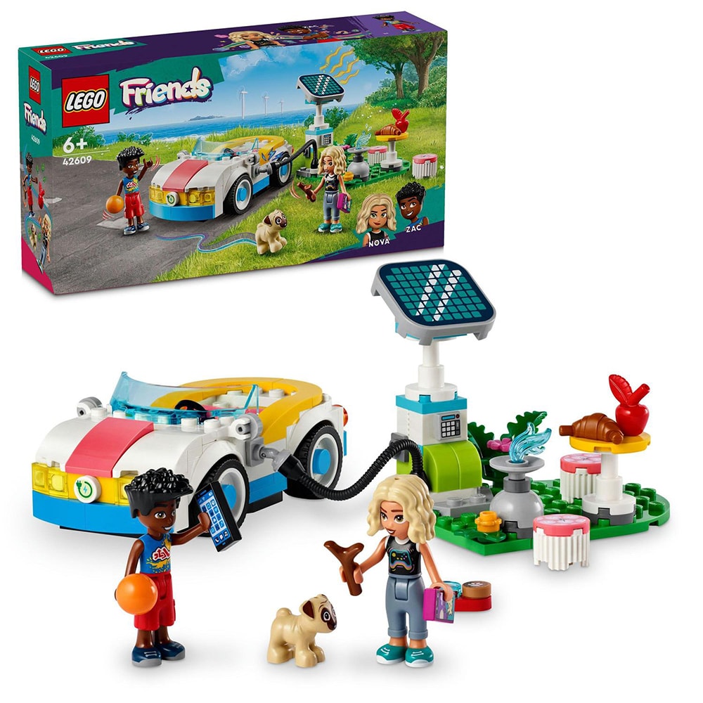 LEGO Friends: Masina electrica si incarcator 42609, 6 ani+, 170 piese