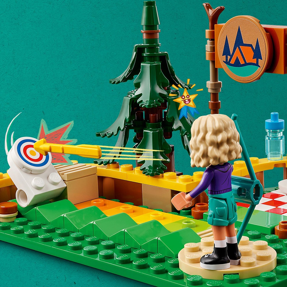 LEGO Friends: Poligonul de tir cu arcul din tabara de aventuri 42622, 6 ani+, 157 piese