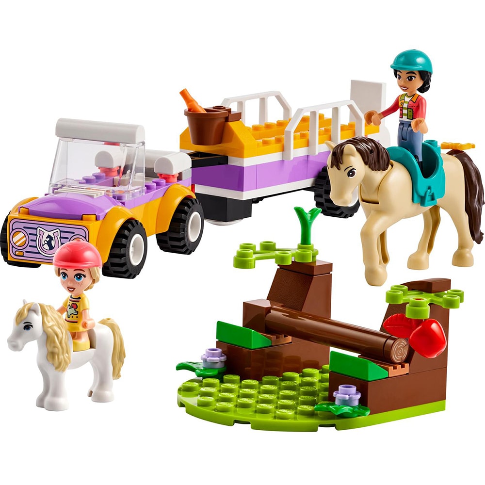 LEGO Friends: Remorca cu cal si ponei 42634, 4 ani+, 105 piese
