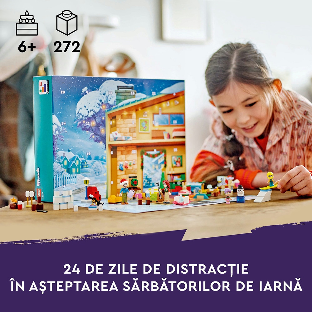 LEGO Friends: Calendar de advent 2024 42637, 6 ani+, 272 piese