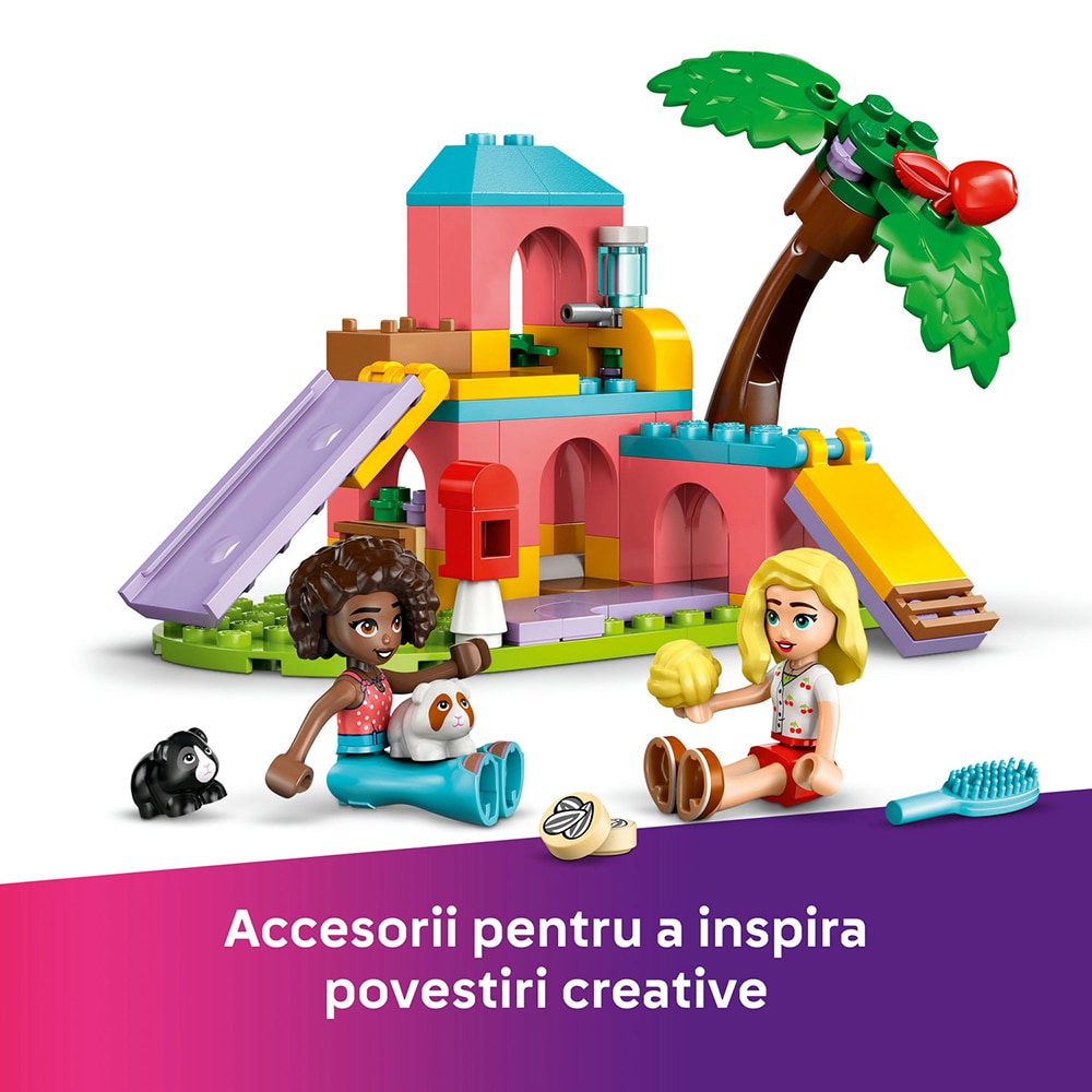 LEGO Friends: Teren de joaca pentru porcusori de Guineea 42640, 5 ani+, 86 piese