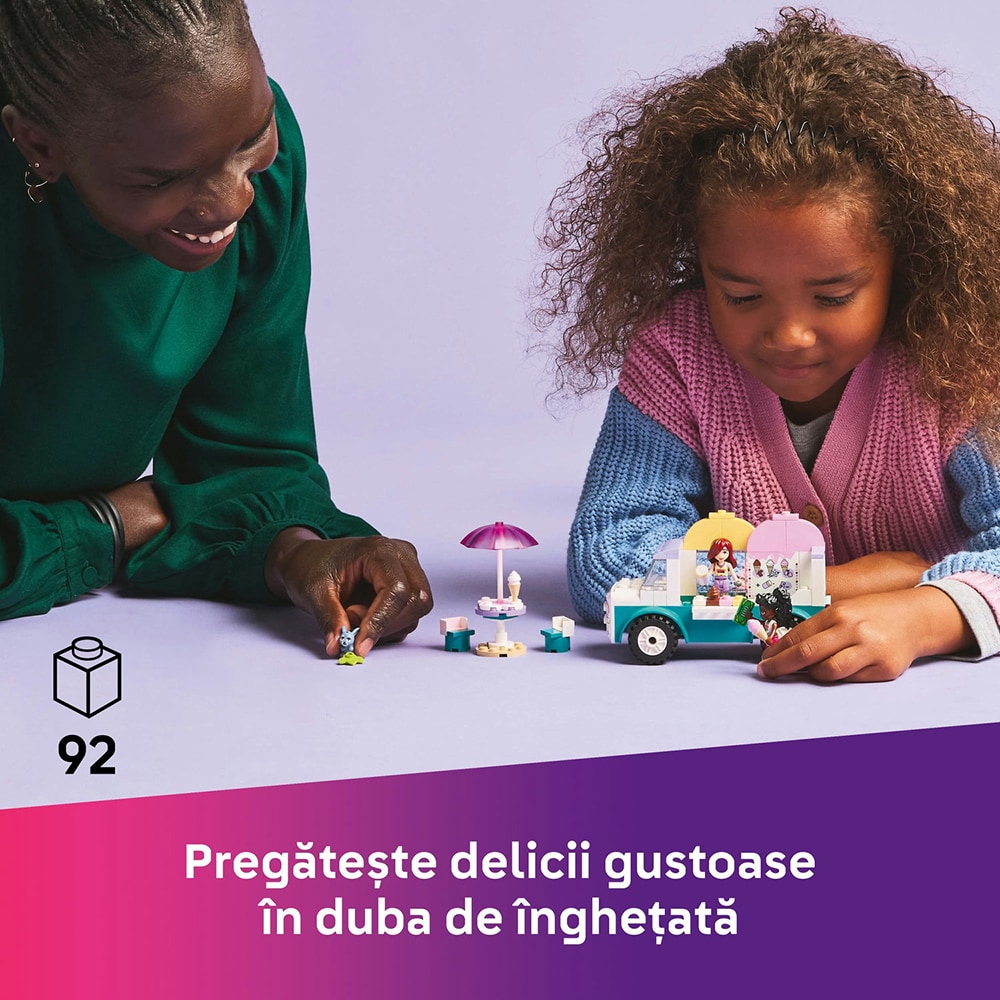 LEGO Friends: Furgoneta de inghetata in orasul Heartlake 42644, 4 ani+, 92 piese