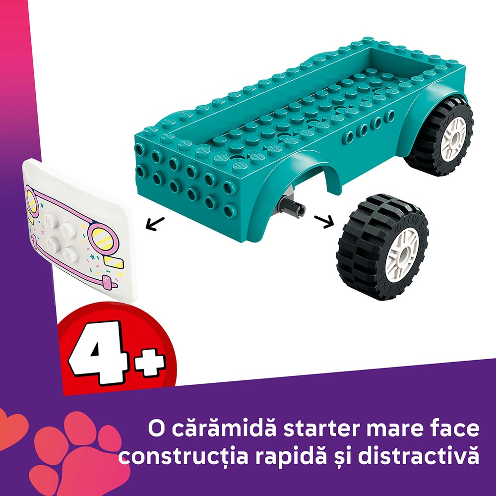 LEGO Friends: Furgoneta de inghetata in orasul Heartlake 42644, 4 ani+, 92 piese