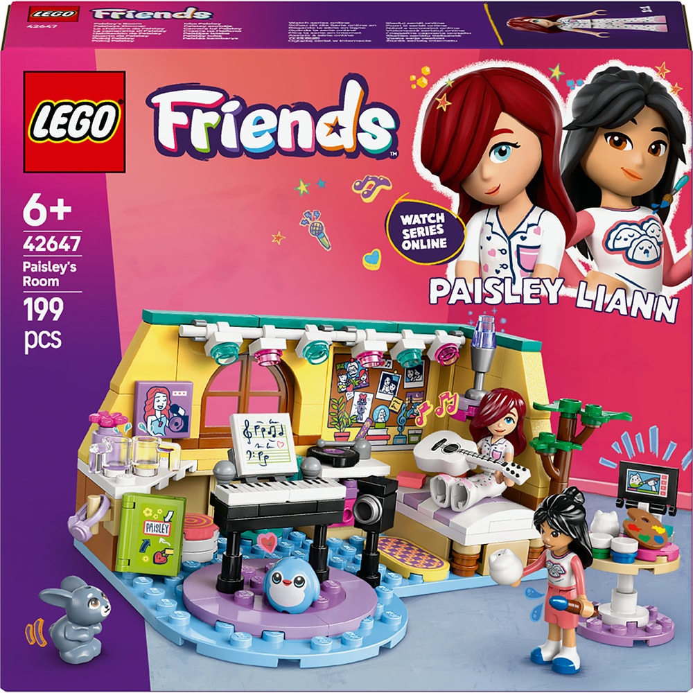 LEGO Friends: Camera lui Paisley 42647, 6 ani+, 199 piese