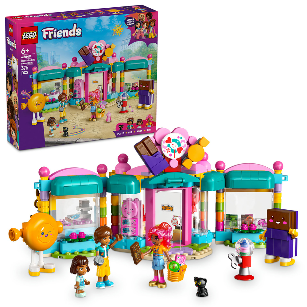 LEGO Friends: Magazin de dulciuri din orasul Heartlake 42649, 6 ani+, 376 piese