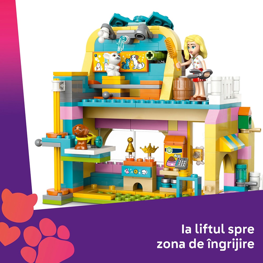 LEGO Friends: Magazin de accesorii pentru animale de companie 42650, 6 ani+, 375 piese