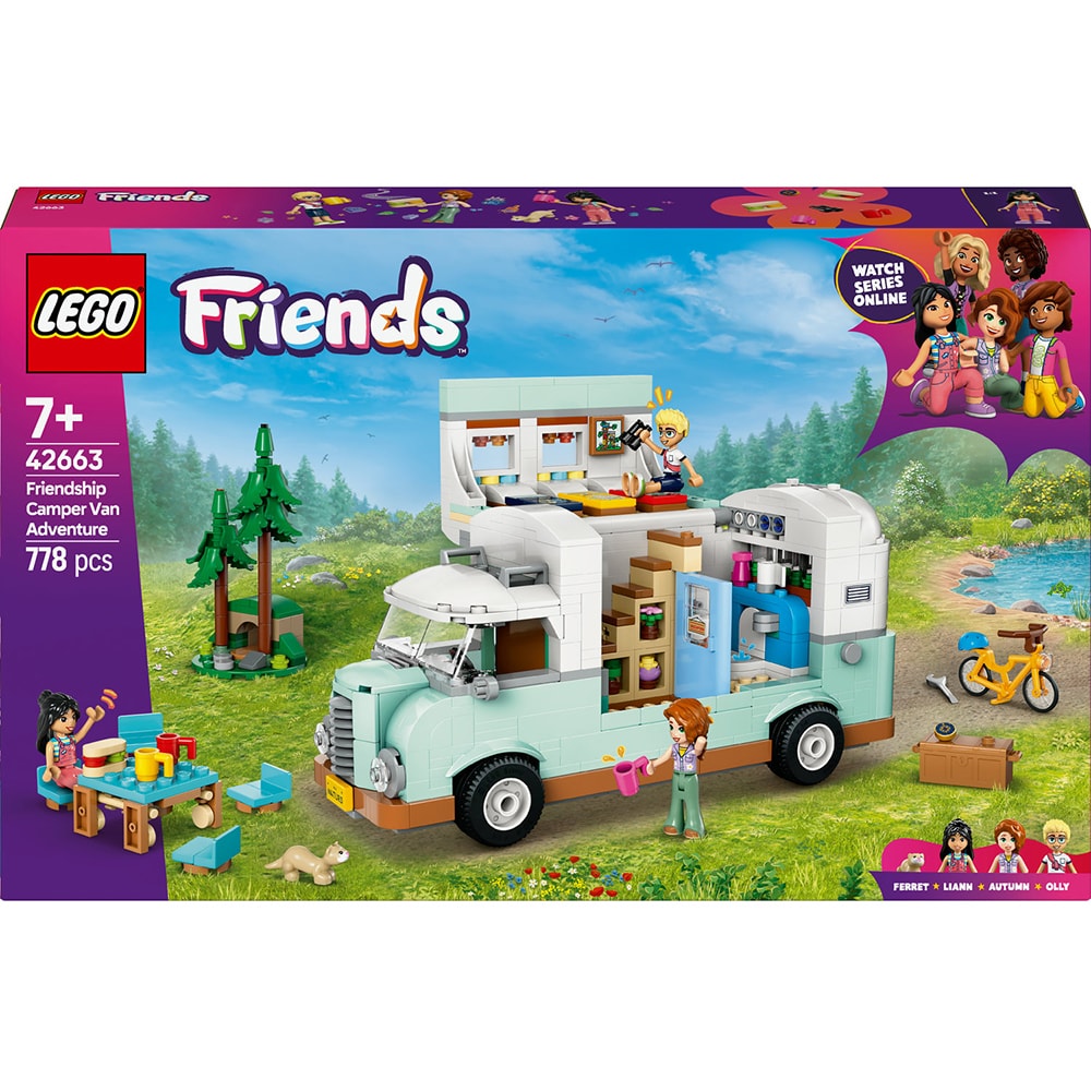 LEGO Friends: Aventura in rulota cu prietenii 42663, 7 ani+, 778 piese
