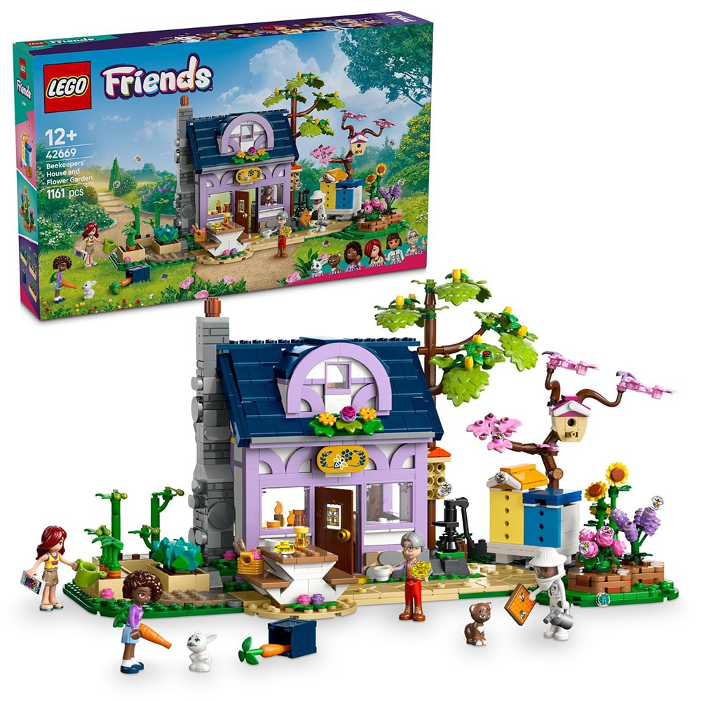 LEGO Friends: Casa apicultorilor si gradina cu flori 42669, 12 ani+, 1161 piese