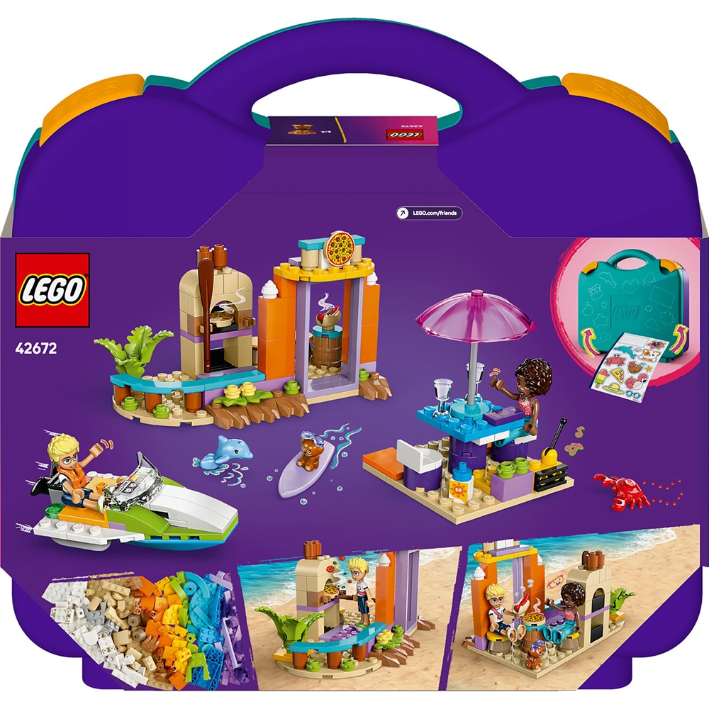 LEGO Friends:  Valiza creativa de plaja si calatorie 42672, 5 ani+, 188 piese