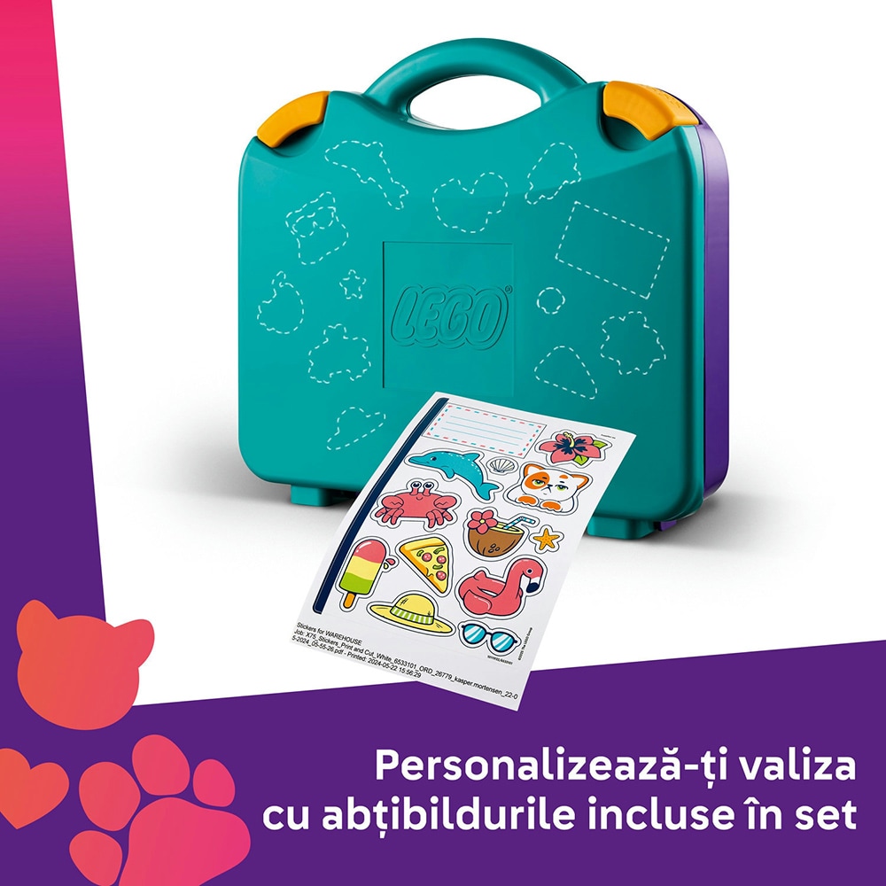 LEGO Friends:  Valiza creativa de plaja si calatorie 42672, 5 ani+, 188 piese