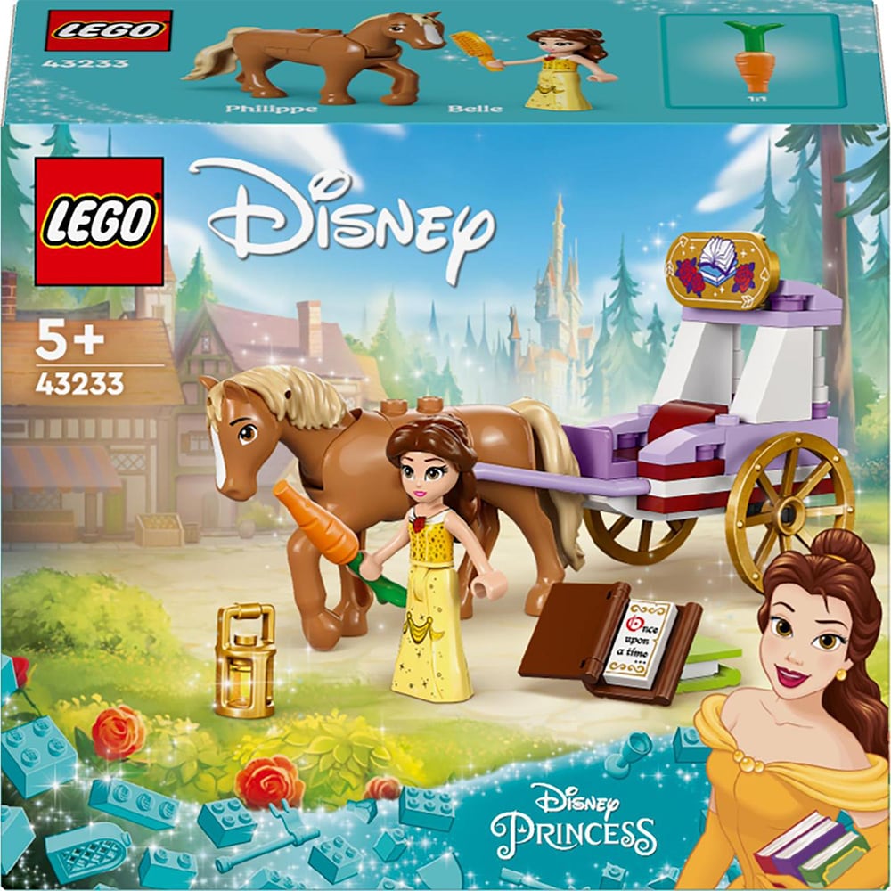 LEGO Disney Princess: Caleasca din povestea lui Belle 43233, 5 ani+, 62 piese