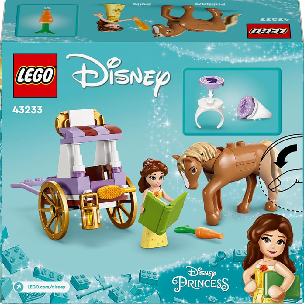 LEGO Disney Princess: Caleasca din povestea lui Belle 43233, 5 ani+, 62 piese