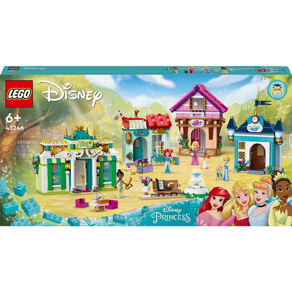 LEGO Disney Princess: Aventura la piata a printesei Disney 43246, 6 ani+, 817 piese