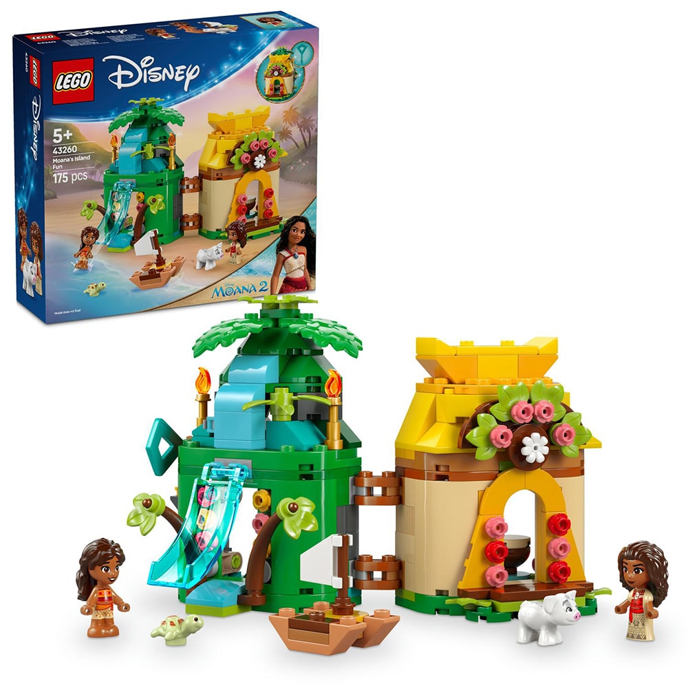 LEGO Disney Princess: Distractie pe insula Moanei 43260, 5 ani+, 175 piese