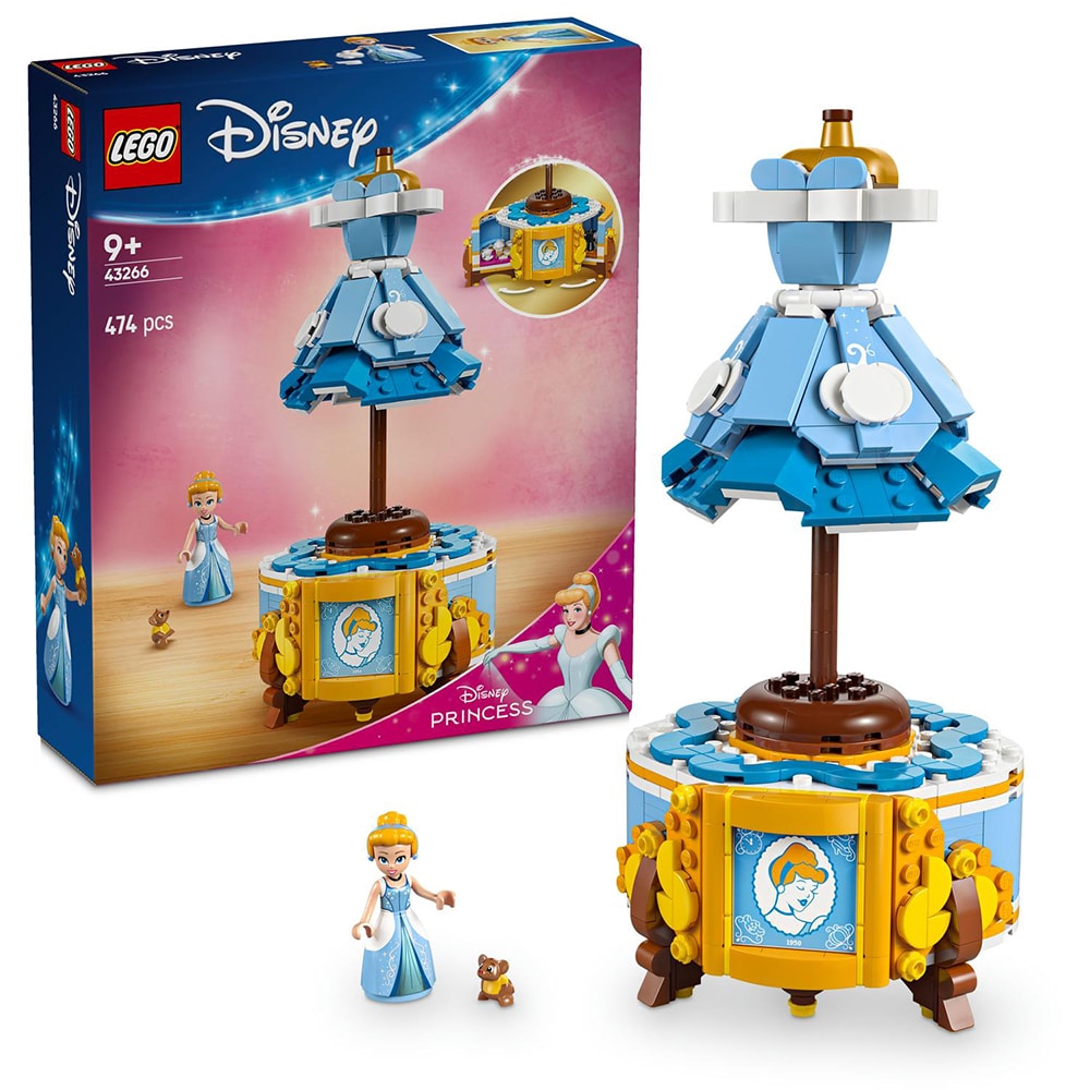 LEGO Disney Princess: Rochia Cenusaresei 43266, 9 ani+, 474 piese