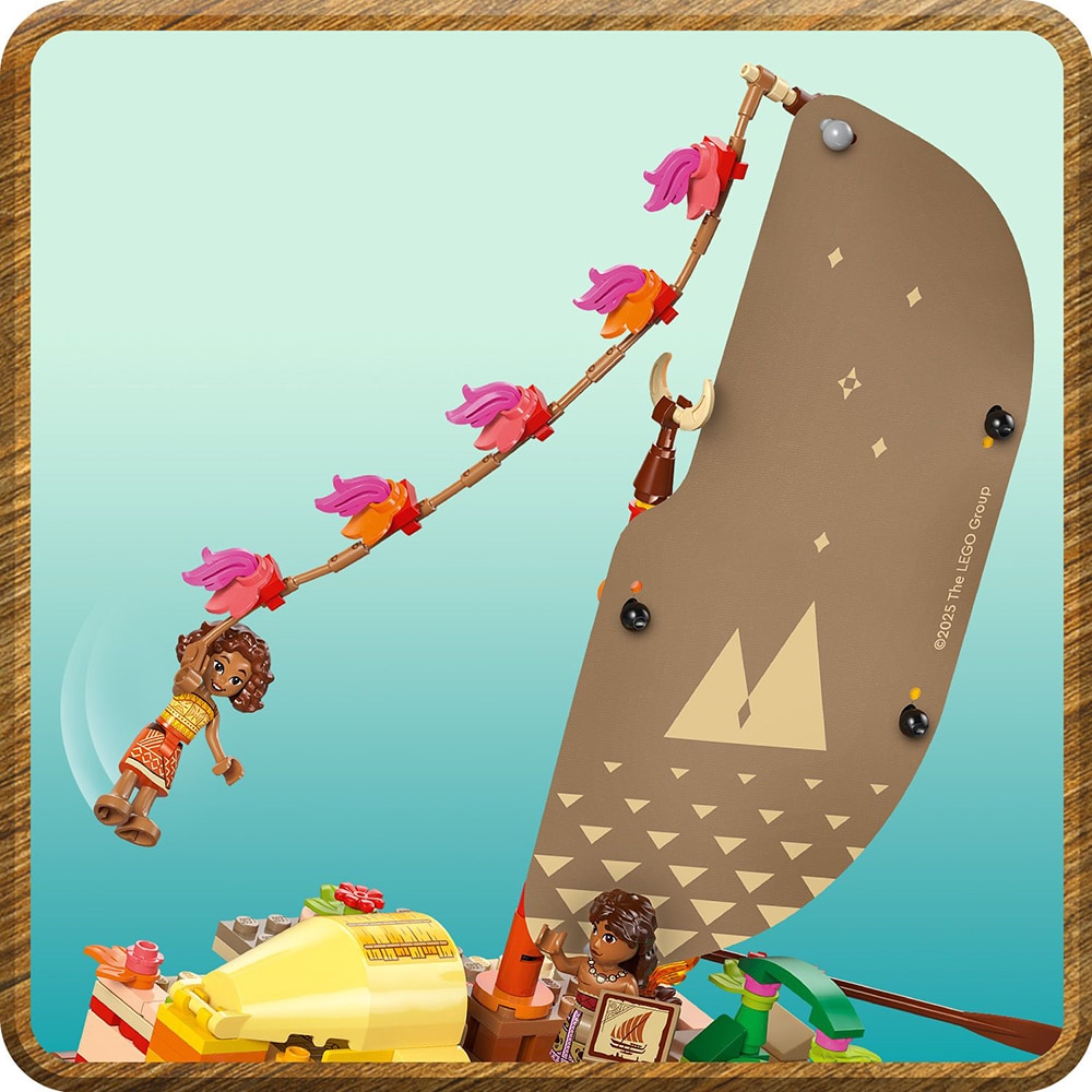 LEGO Disney Princess: Canoea de aventura a Moanei 43270, 6 ani+, 529 piese