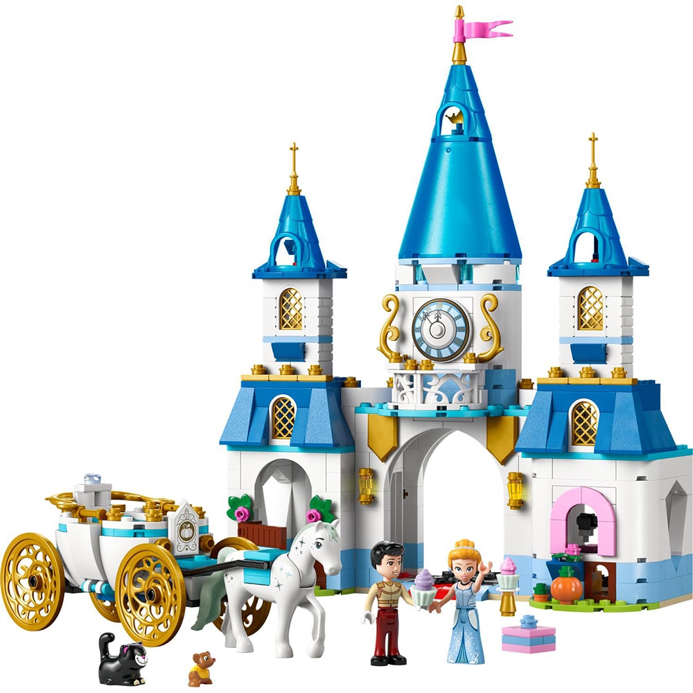 LEGO Disney Princess: Castelul si caleasca Cenusaresei 43275, 6 ani+, 596 piese