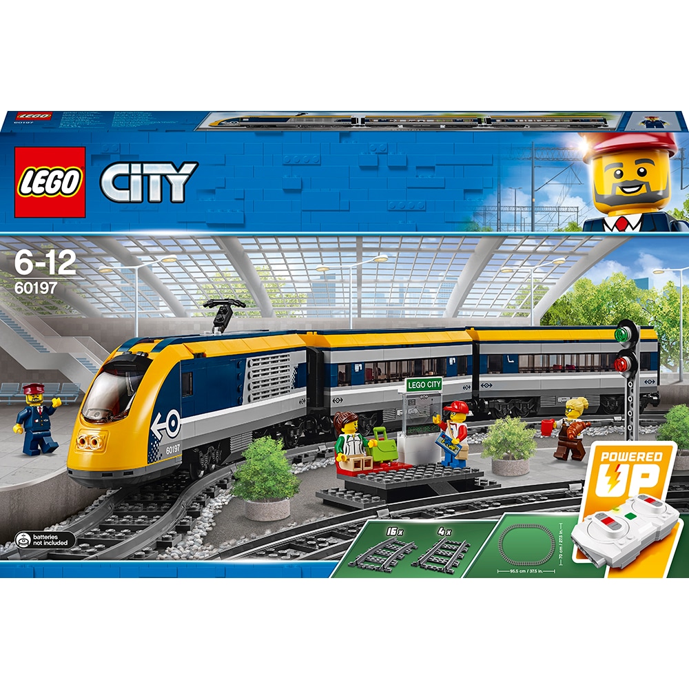LEGO City: Tren de calatori 60197, 6 - 12 ani, 677 piese