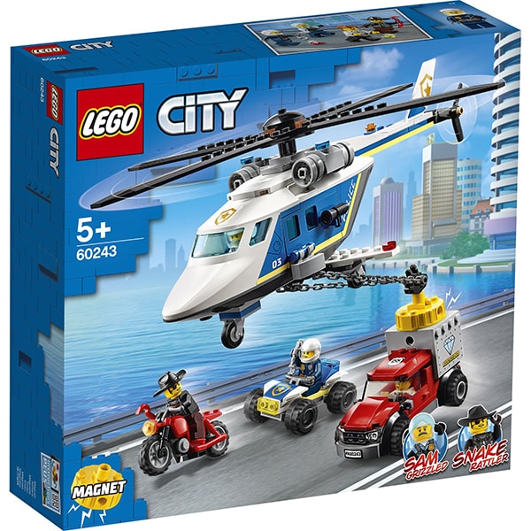 LEGO City: Urmarire cu elicopterul politiei 60243, 5 ani+, 212 piese