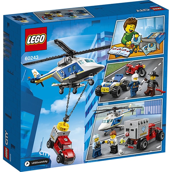 LEGO City: Urmarire cu elicopterul politiei 60243, 5 ani+, 212 piese