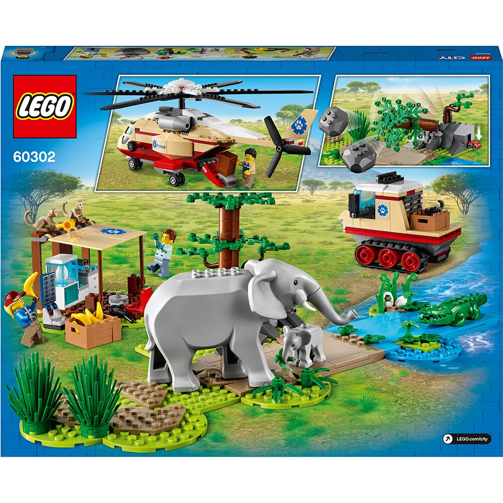 LEGO City: Operatiune de salvare a animalelor salba 60302, 6 ani+, 525 piese