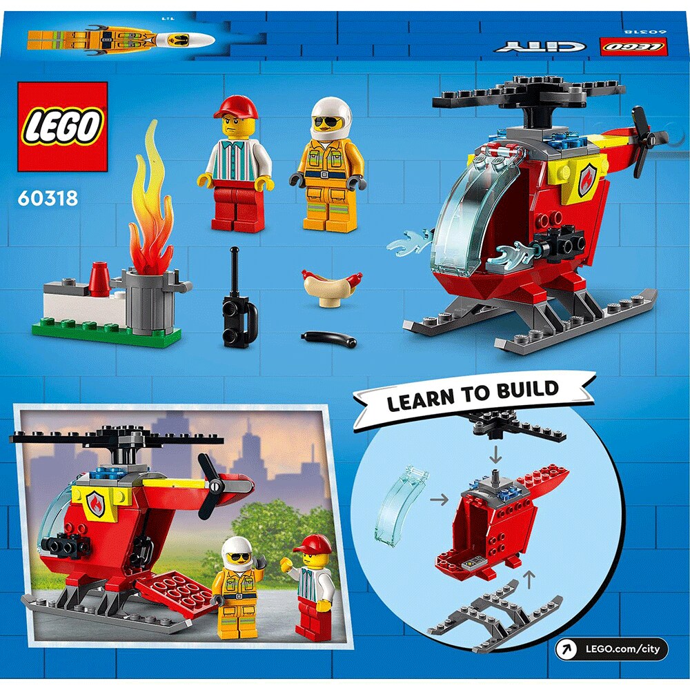 LEGO City: Elicopter de pompieri 60318, 4 ani+, 53 piese