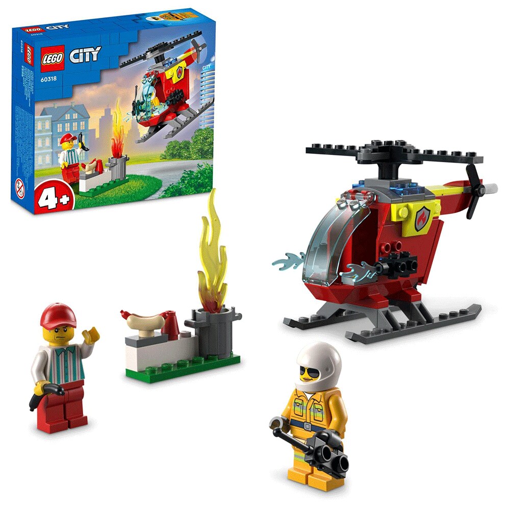 LEGO City: Elicopter de pompieri 60318, 4 ani+, 53 piese