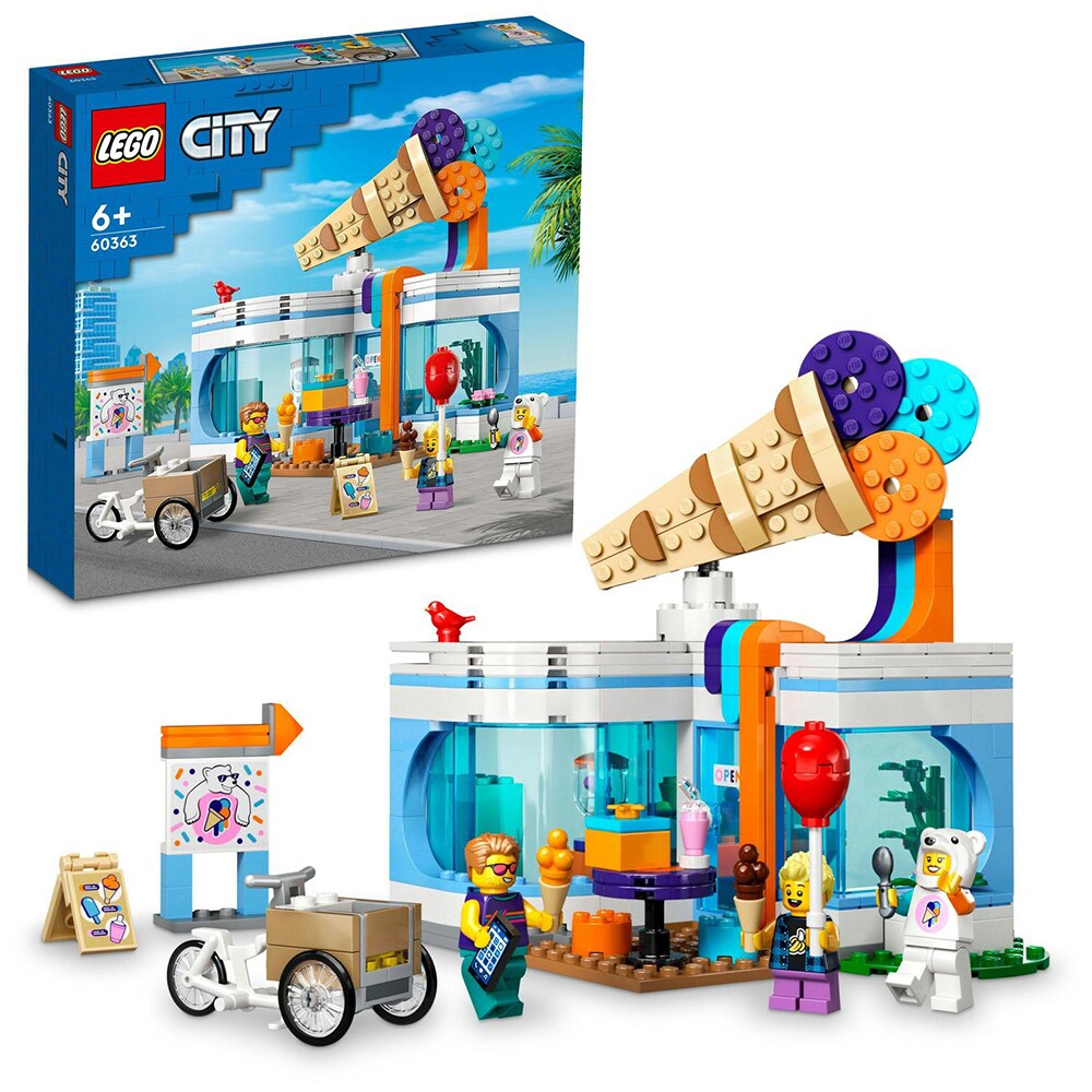 LEGO City: Magazin de inghetata 60363, 6 ani+, 296 piese