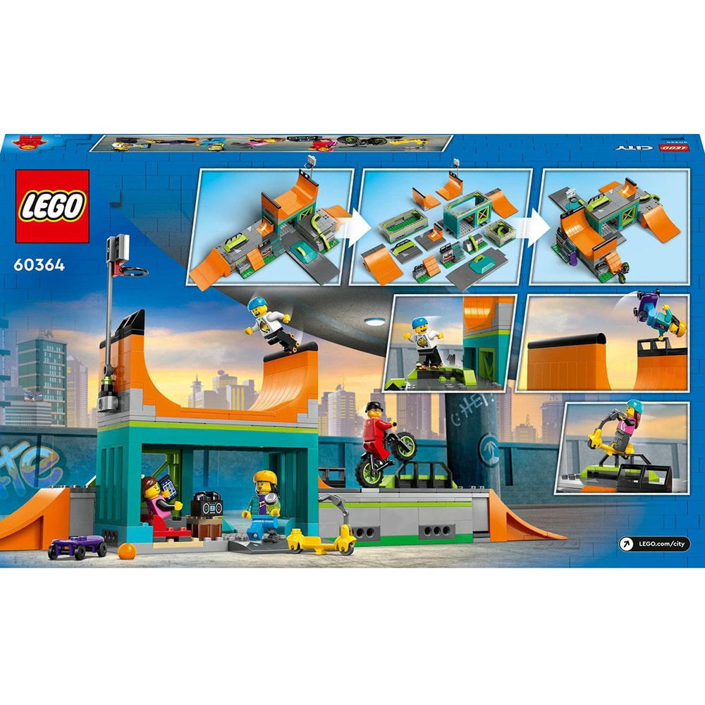 LEGO City: Parc pentru skateboard 60364, 6 ani+, 454 piese