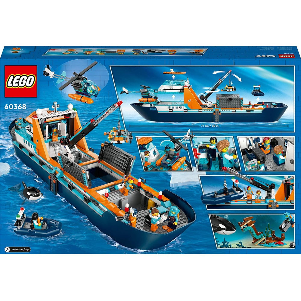 LEGO City: Nava de explorare arctica 60368, 7 ani+, 815 piese