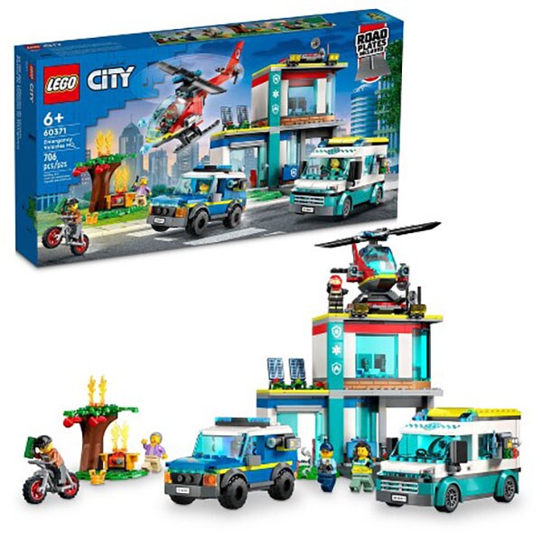 LEGO City: Centru pentru vehicule de urgenta 60371, 6 ani+, 706 piese